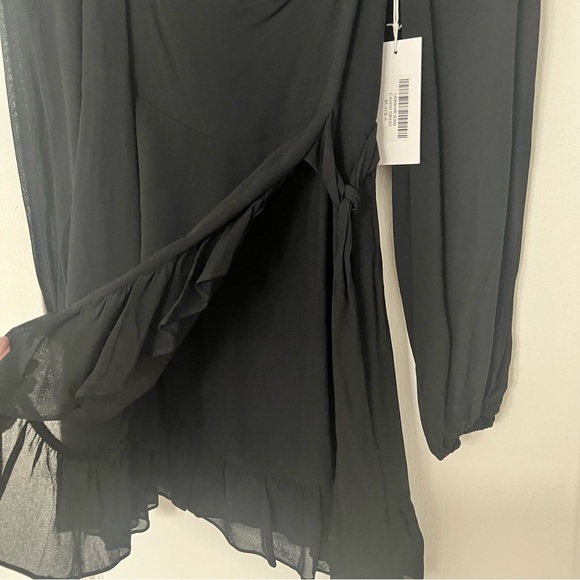 Reformation Cammi Mini Dress in Black - Picture 7 of 9